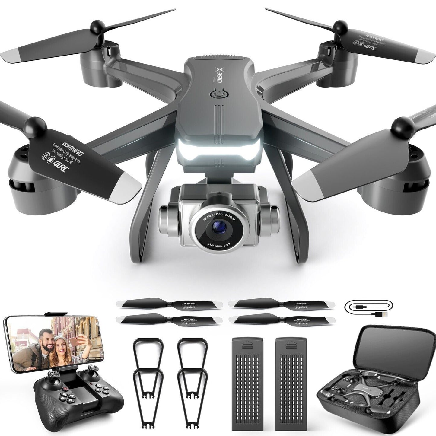 Dual Camera Portable RC Quadcopter