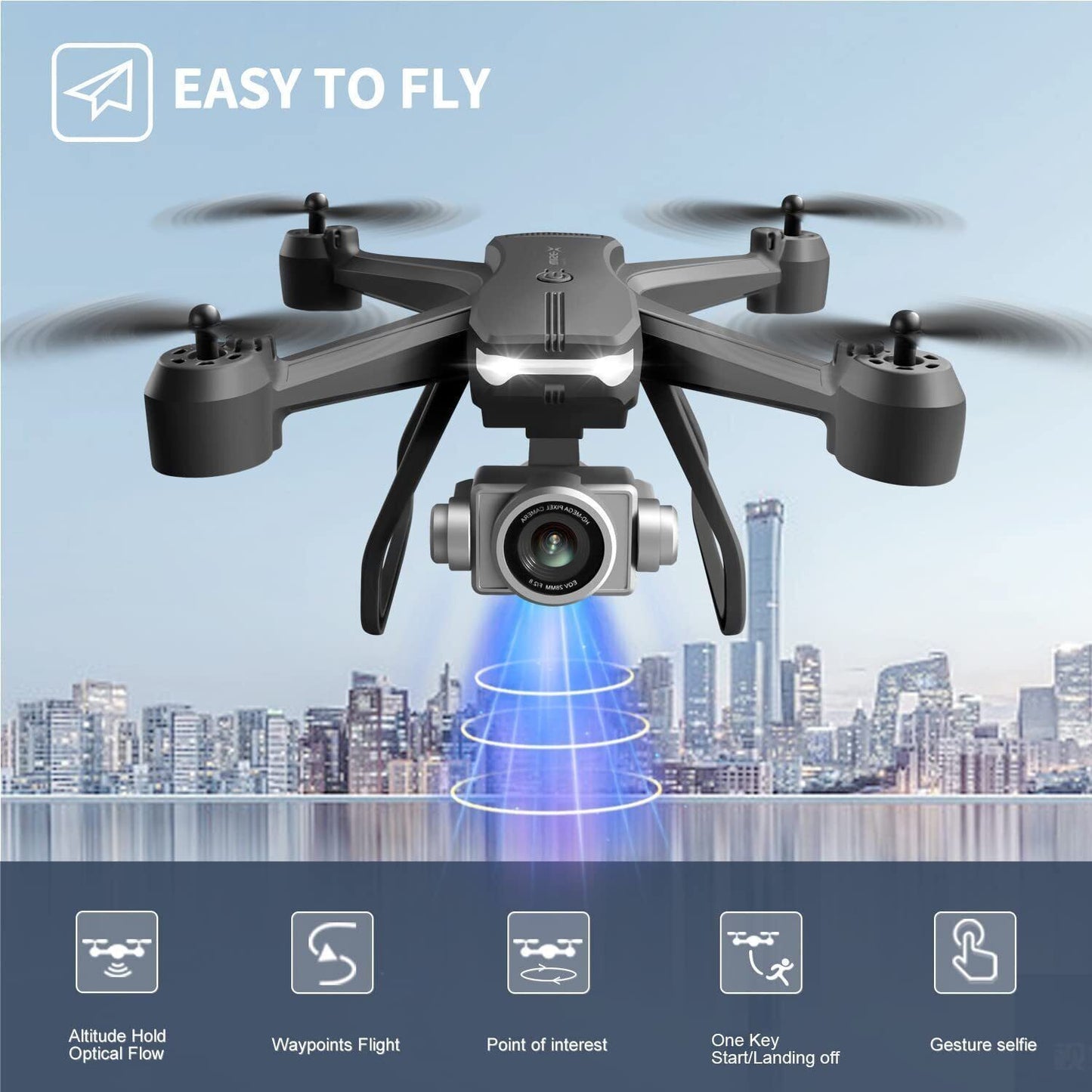 Dual Camera Portable RC Quadcopter
