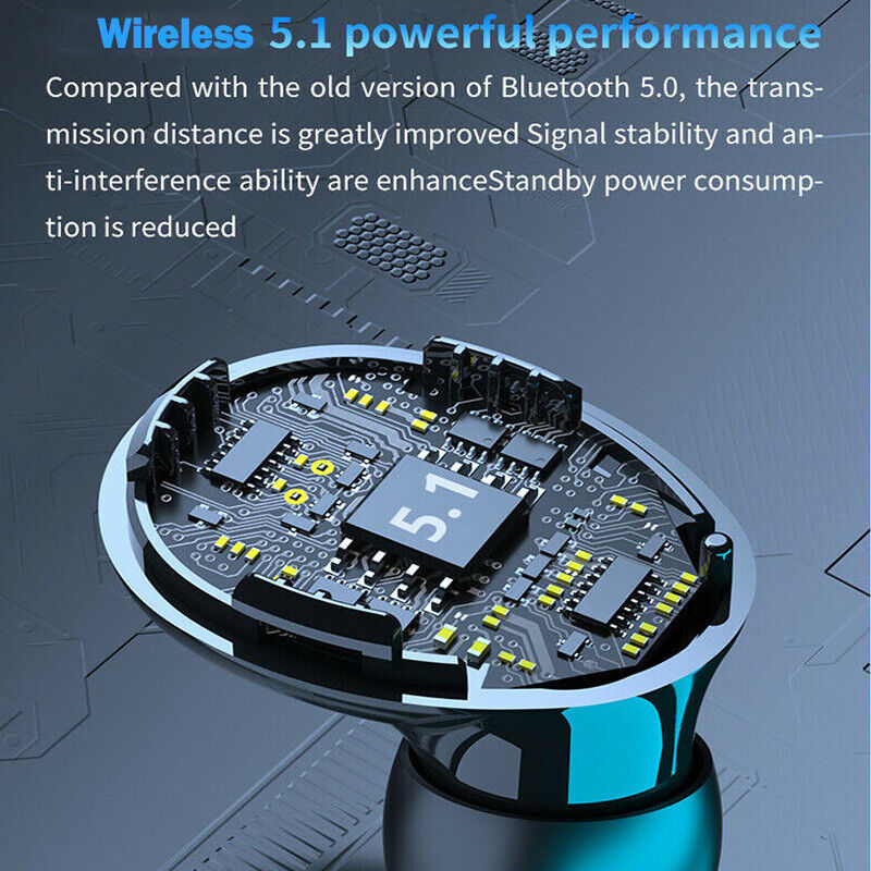 TWS Wireless 5.1 Waterproof Bluetooth