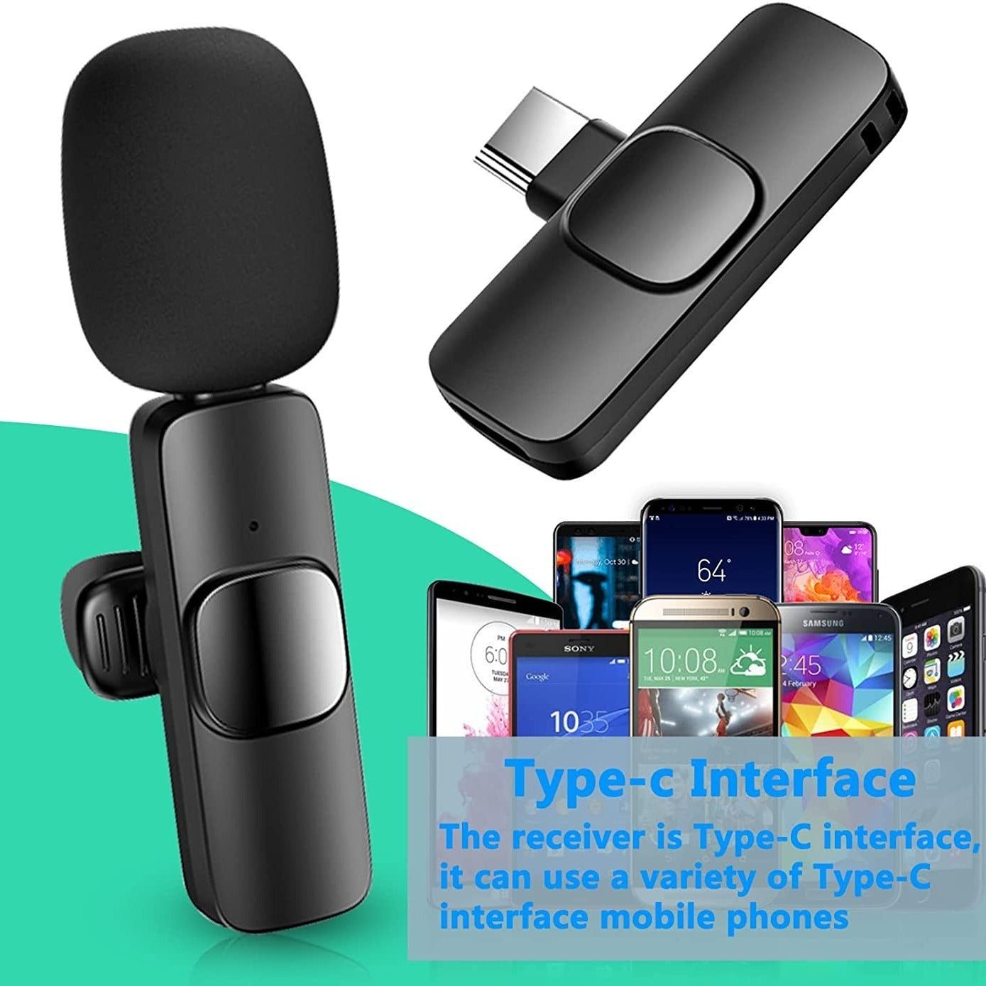 Wireless Lavalier Lapel Microphone