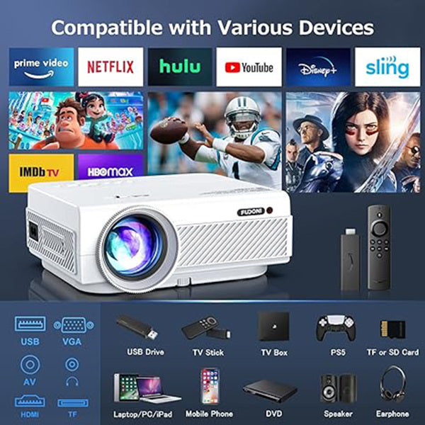 Projector With WiFi And Bluetooth