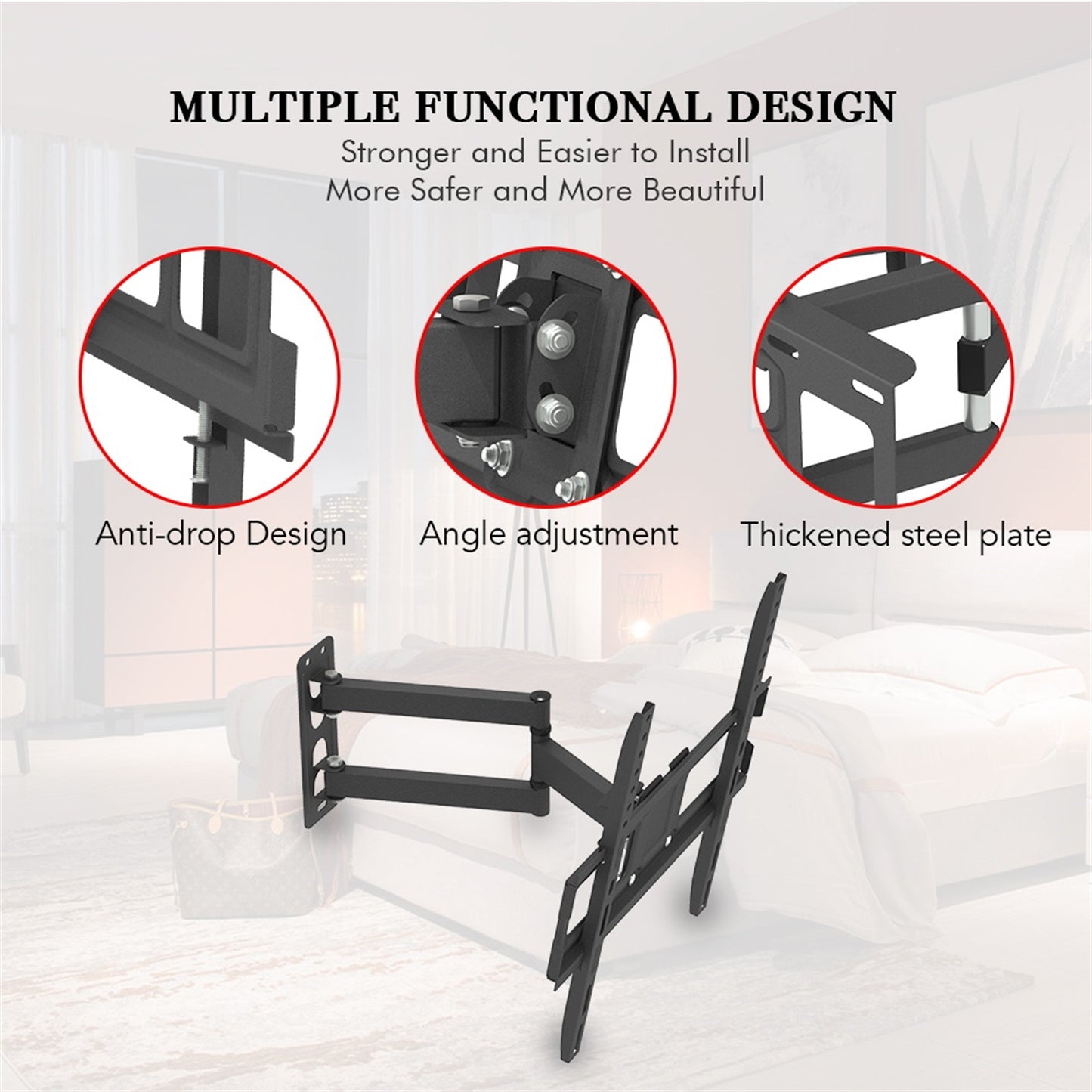 Single Pendulum Small Base TV Stand
