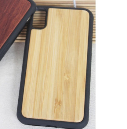 Grooved TPU Wooden Phone Case Cover