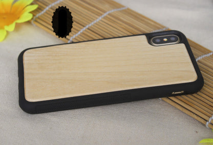 Grooved TPU Wooden Phone Case Cover